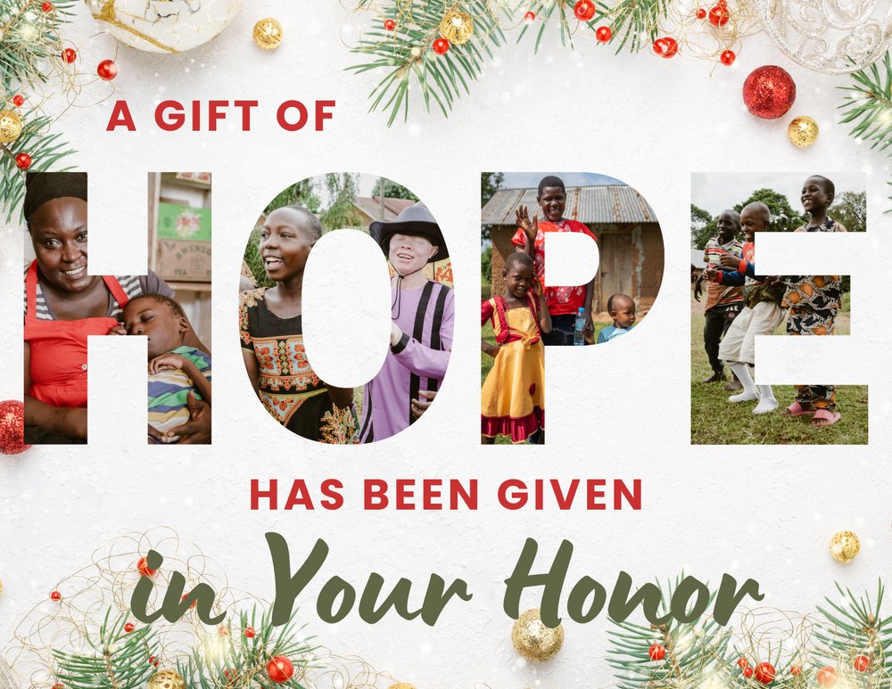 A gift of hope has been given in your honor.